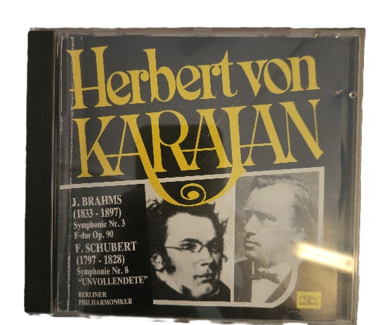 Produit CD Herbert von Karajan – Brahms Symphonie n°3 & Schubert Symphonie n°8 Inachevée – Berliner Philharmoniker