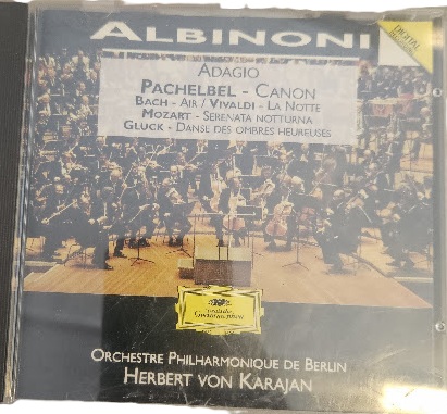 Produit CD Classique Albinoni Adagio & Pachelbel Canon – Herbert von Karajan – Philharmonique de Berlin