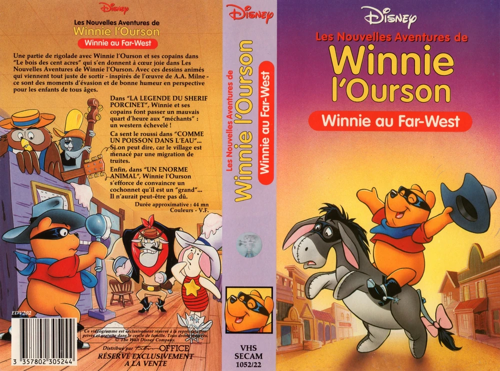 Produit Les nouvelles aventures de Winnie l'Ourson: Winnie au Far-West (1991)
