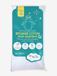 Produit Alèse imperméable éponge anti-acariens Bi-Ome P'TIT LIT - blanc